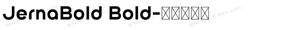 JernaBold Bold字体转换